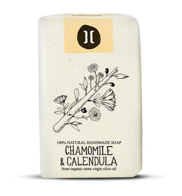 helleo chamomile and calendula handmade organic soap