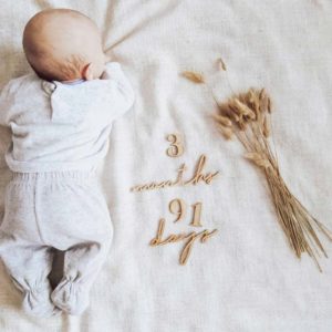 milestone ξύλινα νούμερα για την εγκυμοσύνη & το μωρό