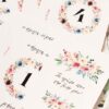 Baby Milestone Cards Spring Flowers