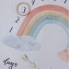 Milestone Σεντονάκι 'Happy Watercolor Rainbow'