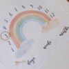 Milestone Σεντονάκι 'Happy Watercolor Rainbow'