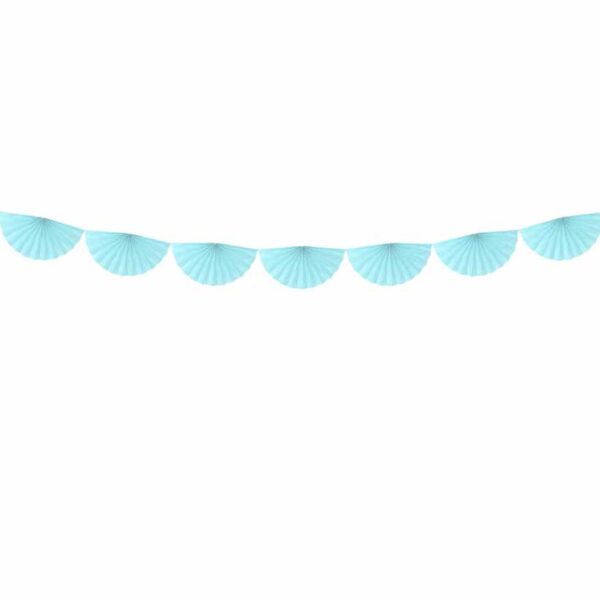 Χάρτινη Γιρλάντα Ροζέτες Light Blue