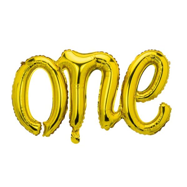 Μπαλόνι 'One' Χρυσό (1τμχ)