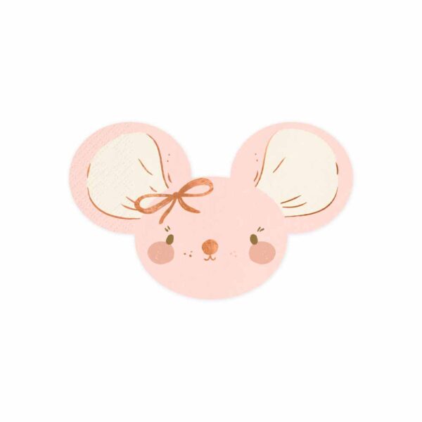 Χαρτοπετσέτες Mouse Light Pink