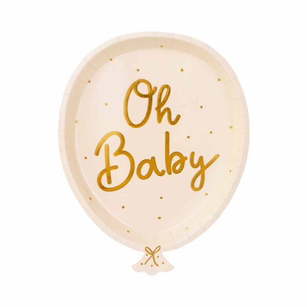 Χάρτινα Πιατάκια Oh Baby